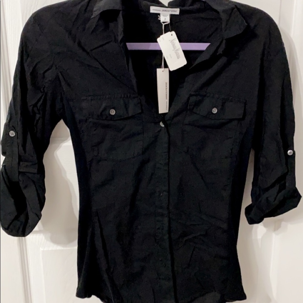 NWT standard James Perse long sleeve button down